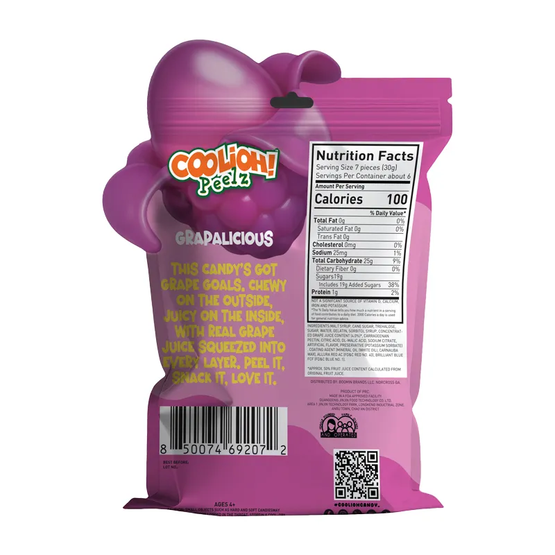 Coolioh! Peelz - Grape Gummy Candy